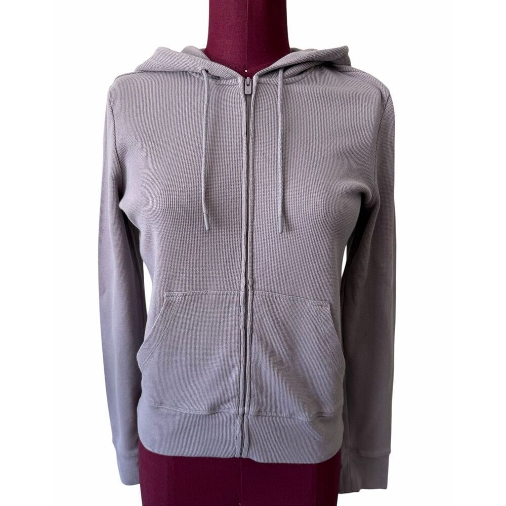 Aritzia Sunday Best Hooded Sweatshirt Hoodie Full Zip Purple Small
